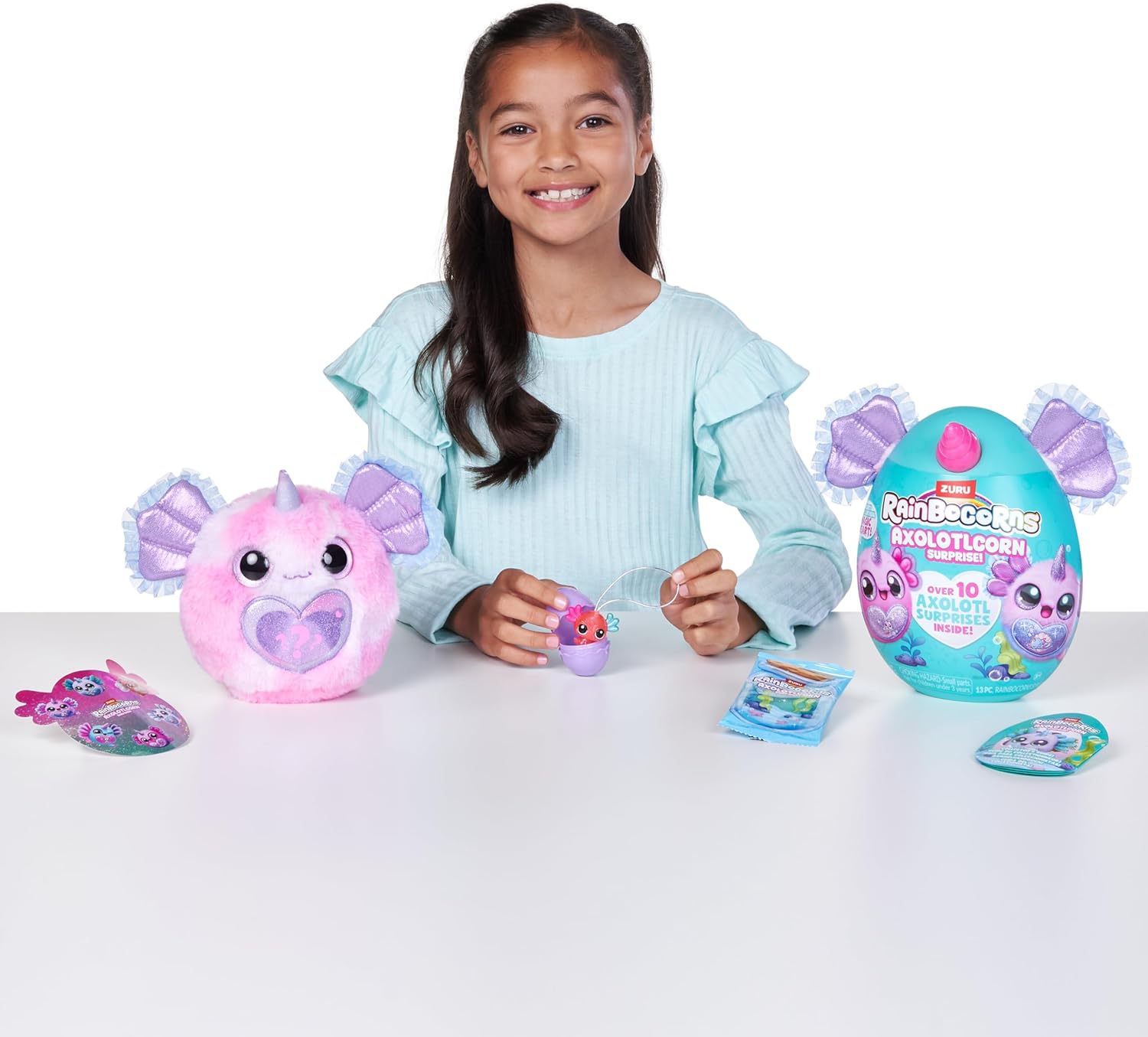 ZURU - Rainbocorns Sparkle Heart Surprise  Axolotlcorn - Pink