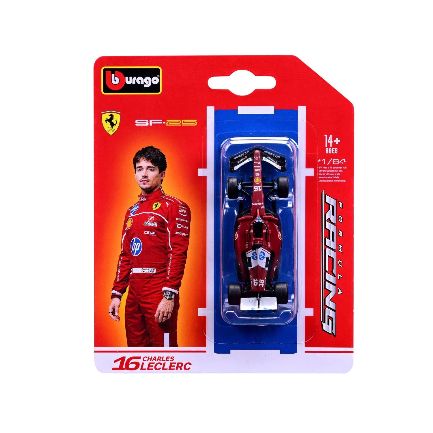 Bburago F1 Ferrari SF-25 Diecast Vehicle Scale 1:64 Collectors Bundle