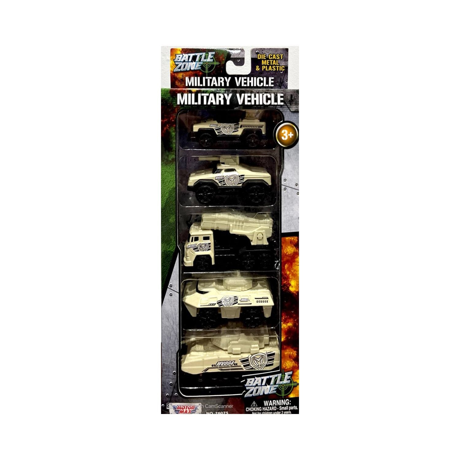 Motormax 5-Piece Die-Cast Military Vehicle Set