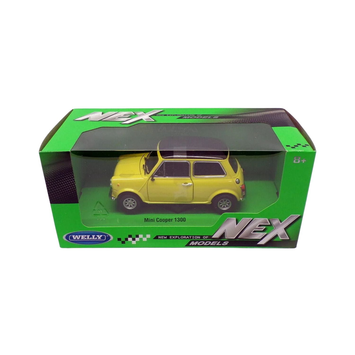 Welly Mini Cooper 1300 Yellow Scale 1:24