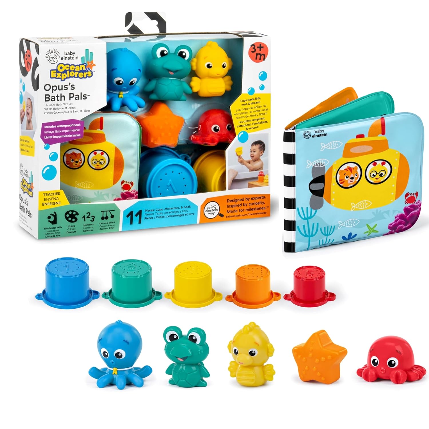 Baby Einstein Opus Bath Pals 11 Piece Bath Gift Set