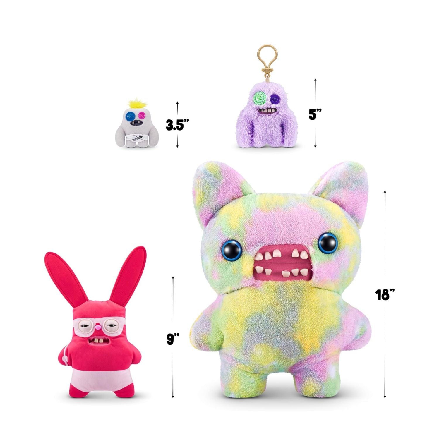 Fuggler Vacay Vibes by ZURU, Funny Ugly Monster - Rabid Rabbit - Red