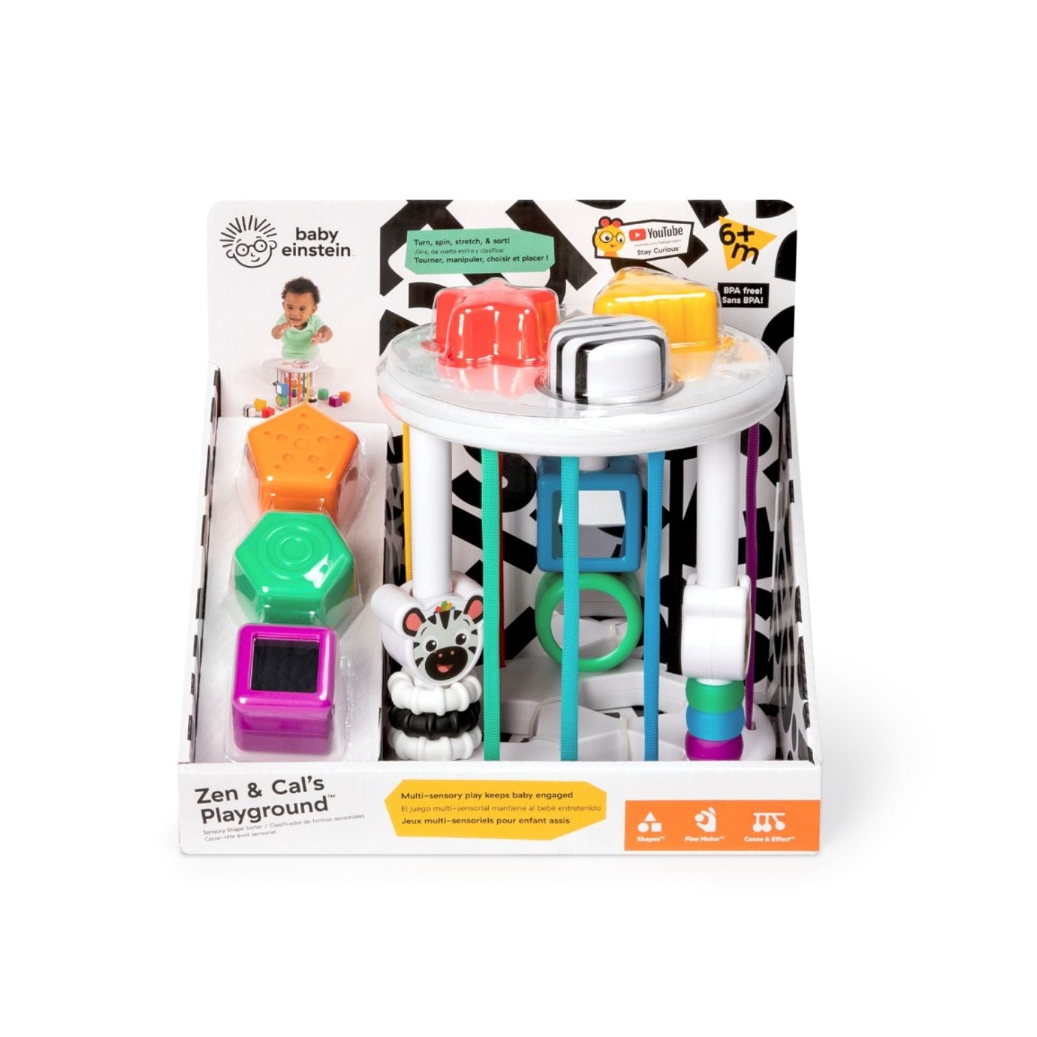 Baby Einstein Zen & Cal's Playground Sensory Shape Sorter