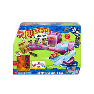 Hot Wheels Skate Octopark Playset, with Exclusive Fingerboard & Skate Shoes