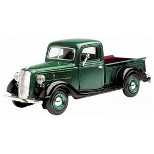 Motormax 1937 Ford Pickup Scale 1:24 Diecast Model - Metallic Green