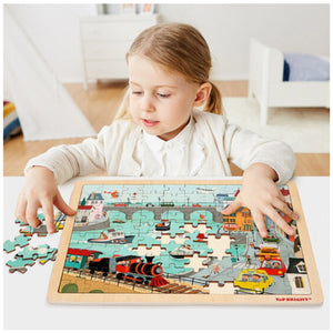 TopBright 100pc Puzzle Combo - City Traffic and Underwater World