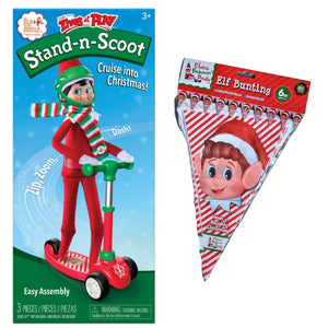 The Elf on the Shelf - Scout Elves at Play - STAND-N-SCOOT Elf Bunting