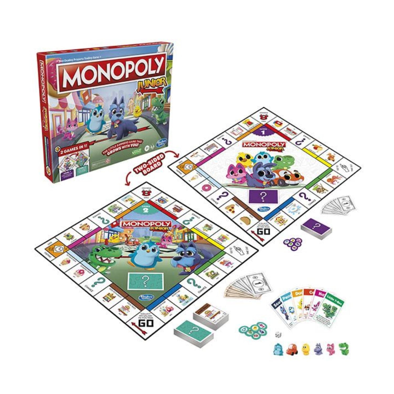 Hasbro Monopoly Junior 2 Games in 1