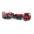Bruder MAN TGA truck with low loader trailer and Manitou telehandler