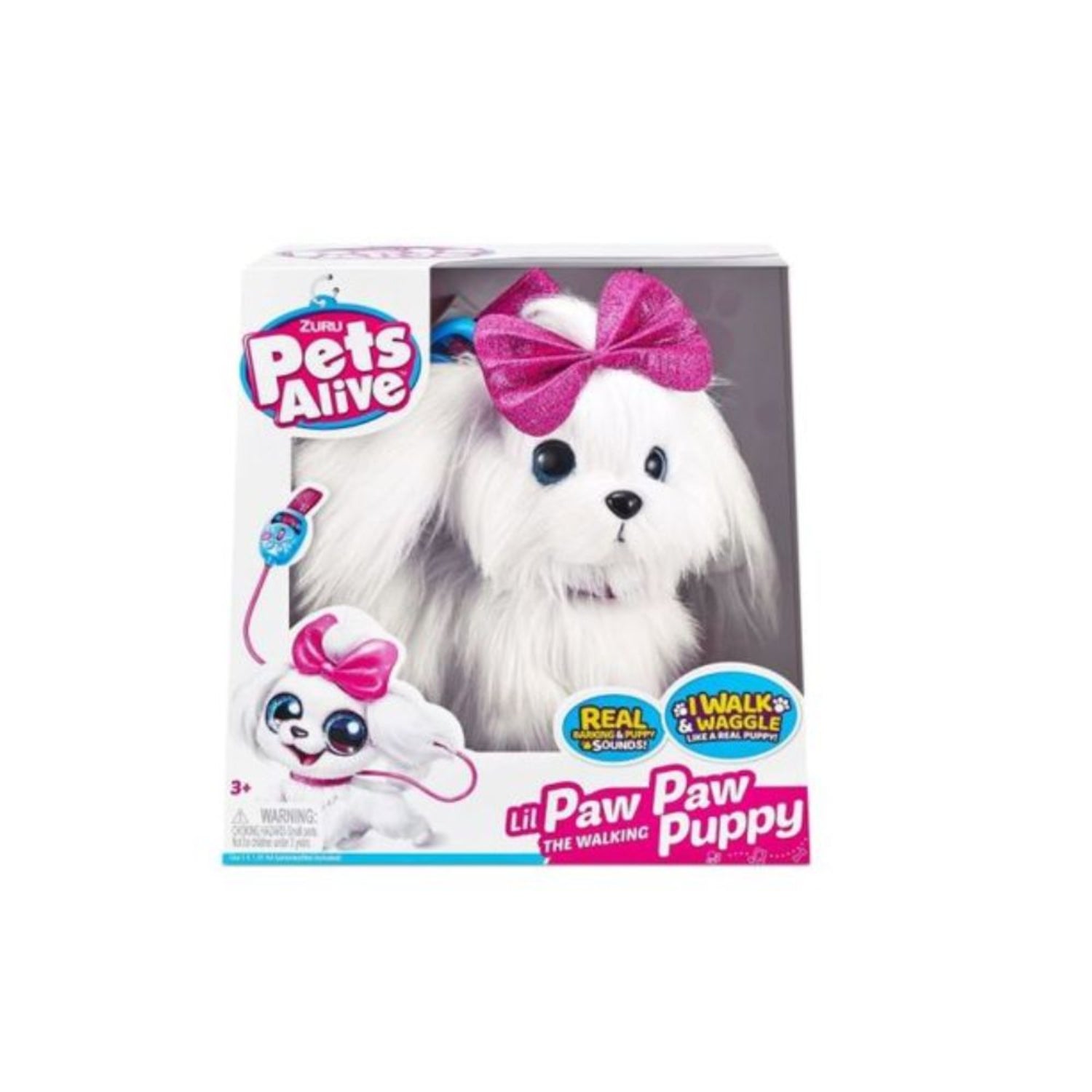 ZURU Pets Alive Lil' Paw Paw Walking Puppy – Interactive Electronic Plush Toy