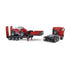 Bruder MAN TGA truck with low loader trailer and Manitou telehandler