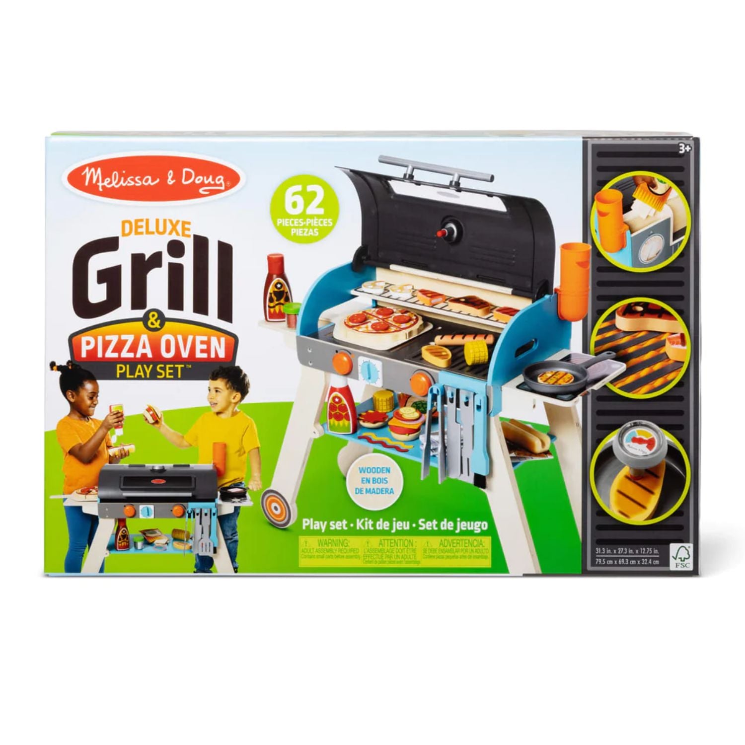 Melissa & Doug Deluxe Grill & Pizza Oven Play Set