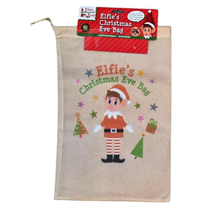 Elf on the Shelf Card game and holographic Scratch Art in a Elf Bag