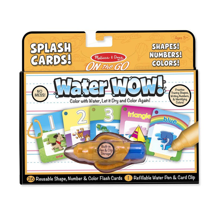 Melissa & Doug Water Wow Number Color Shape Cards On the Go Travel Activity