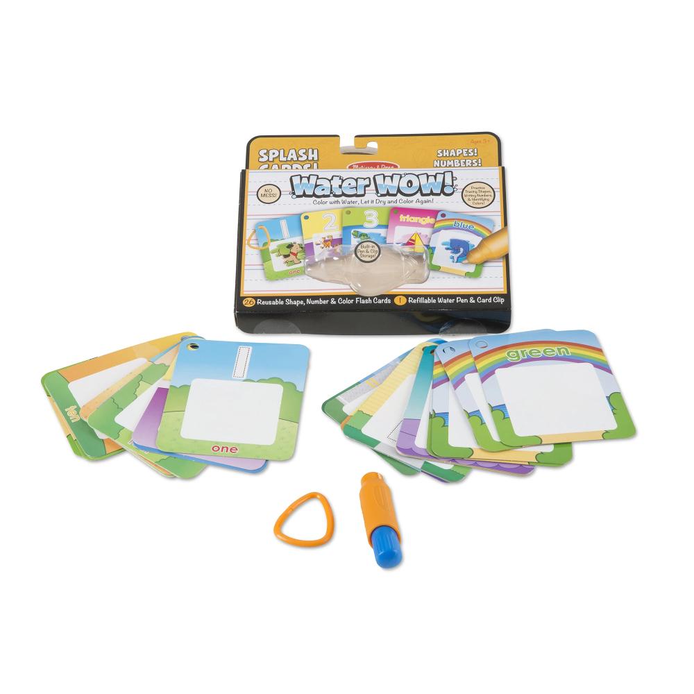Melissa & Doug Water Wow! Number, Color, Shape Cards - On the Go Travel Activity