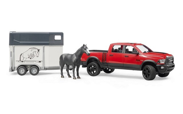 Bruder RAM 2500 Power Wagon Toy With 1 Horse & Trailer