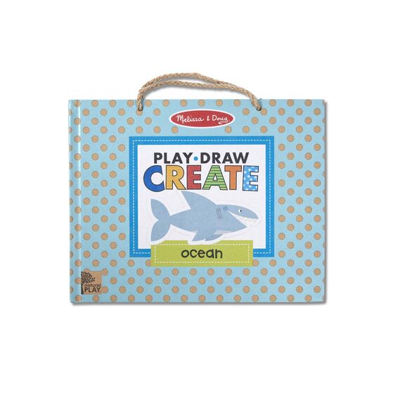 Melissa & Doug Play Draw Create Reusable Drawing and Magnet Kit Ocean