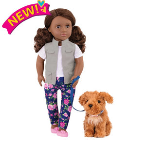 Our Generation Classic 18 inch Doll Malia with Poodle