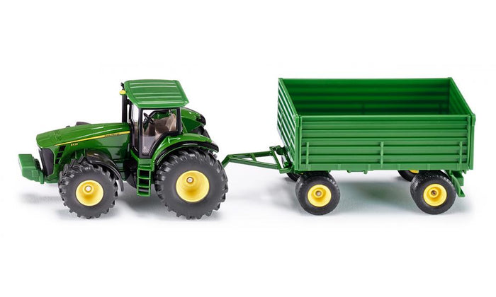 Siku John Deere 8000 series Tractor with Trailer - Scale 1:50