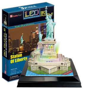 CubicFun Statue Of Liberty (USA) 37pc 3D Puzzle With Base & LED Unit