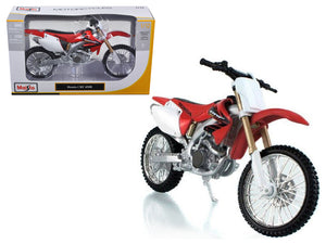 Maisto Honda CRF 450R White/Red Mototorcycle Scale 1:12