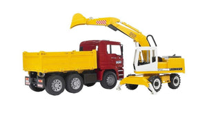 MAN TGA Construction Truck with Liebherr Excavator