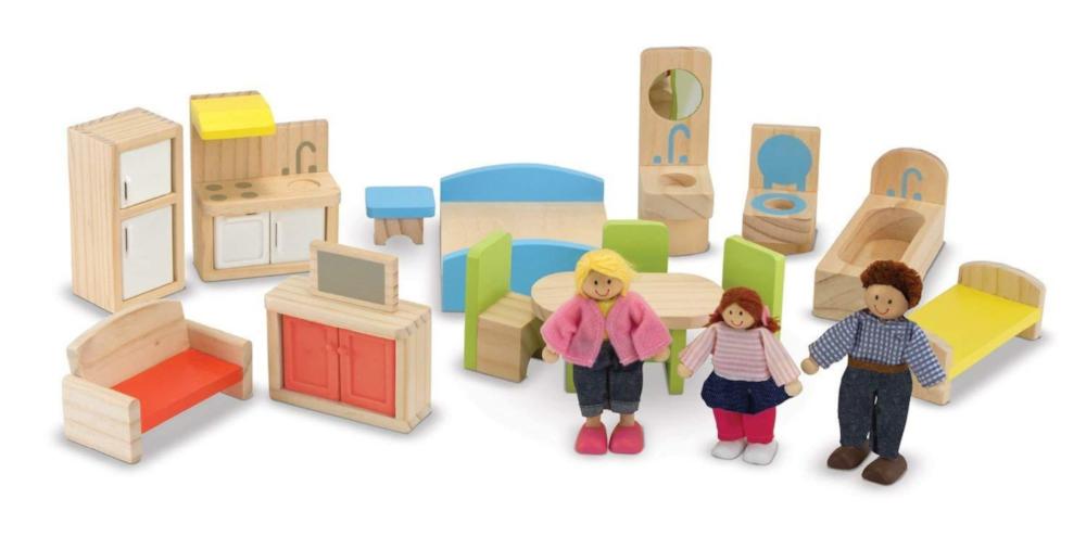 Melissa & Doug Hi-Rise Wooden Dollhouse