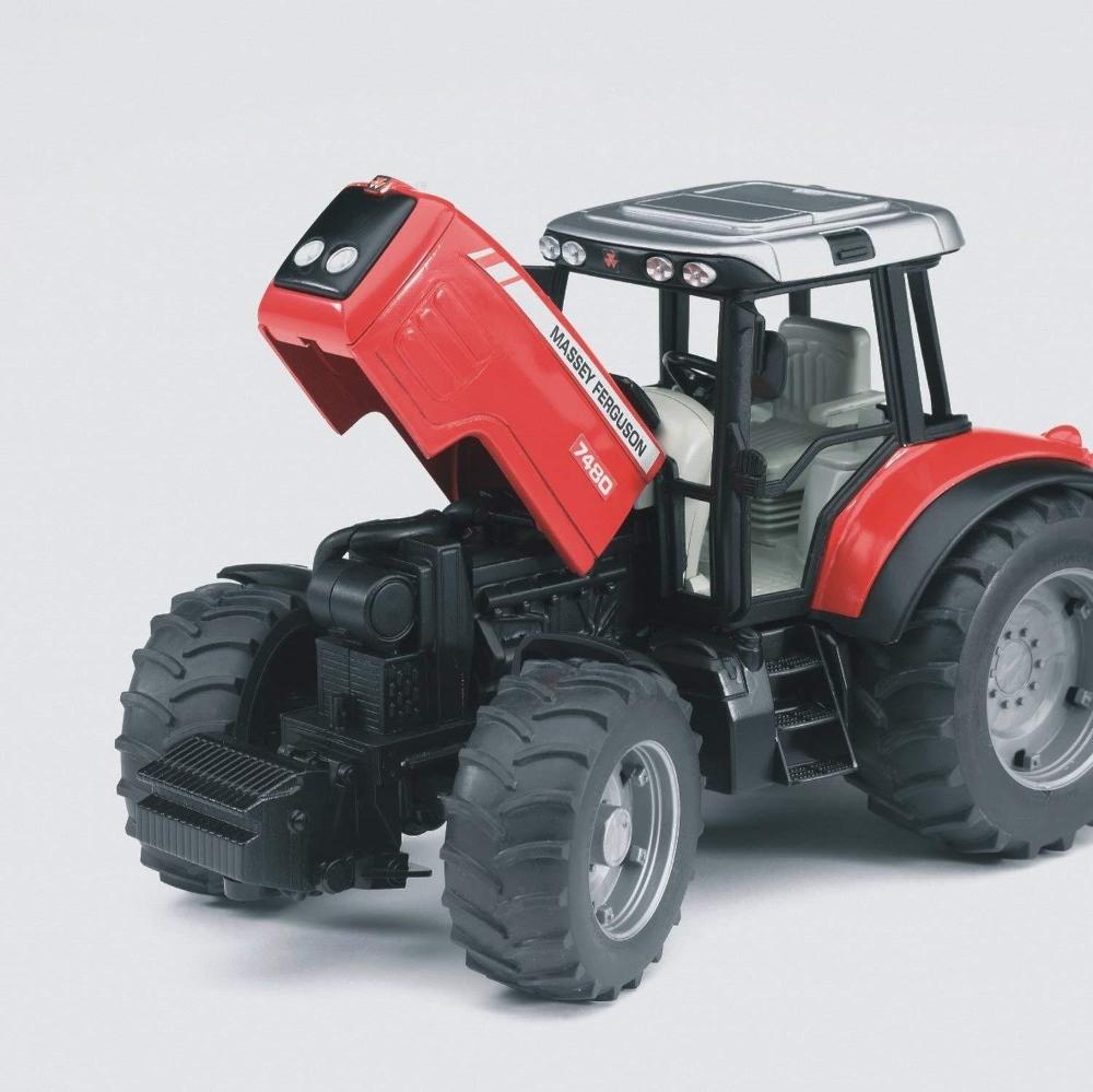 Bruder Massey Ferguson 7480 Toy Tractor & Tipping Trailer