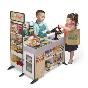 Melissa & Doug Freestanding Wooden Fresh Mart Grocery Store