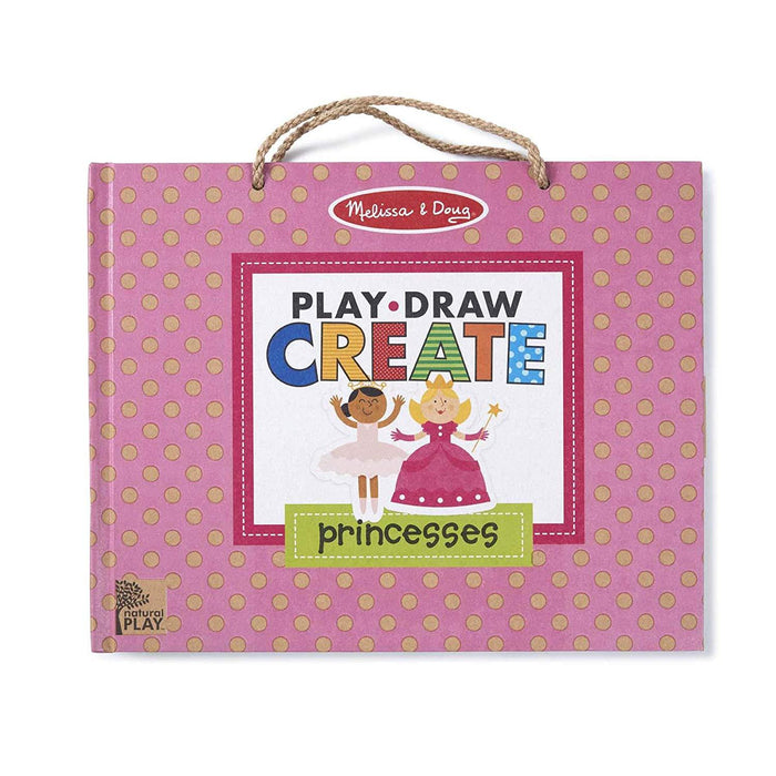 Melissa & Doug Play Draw Create Reusable Drawing and Magnet Kit Princess
