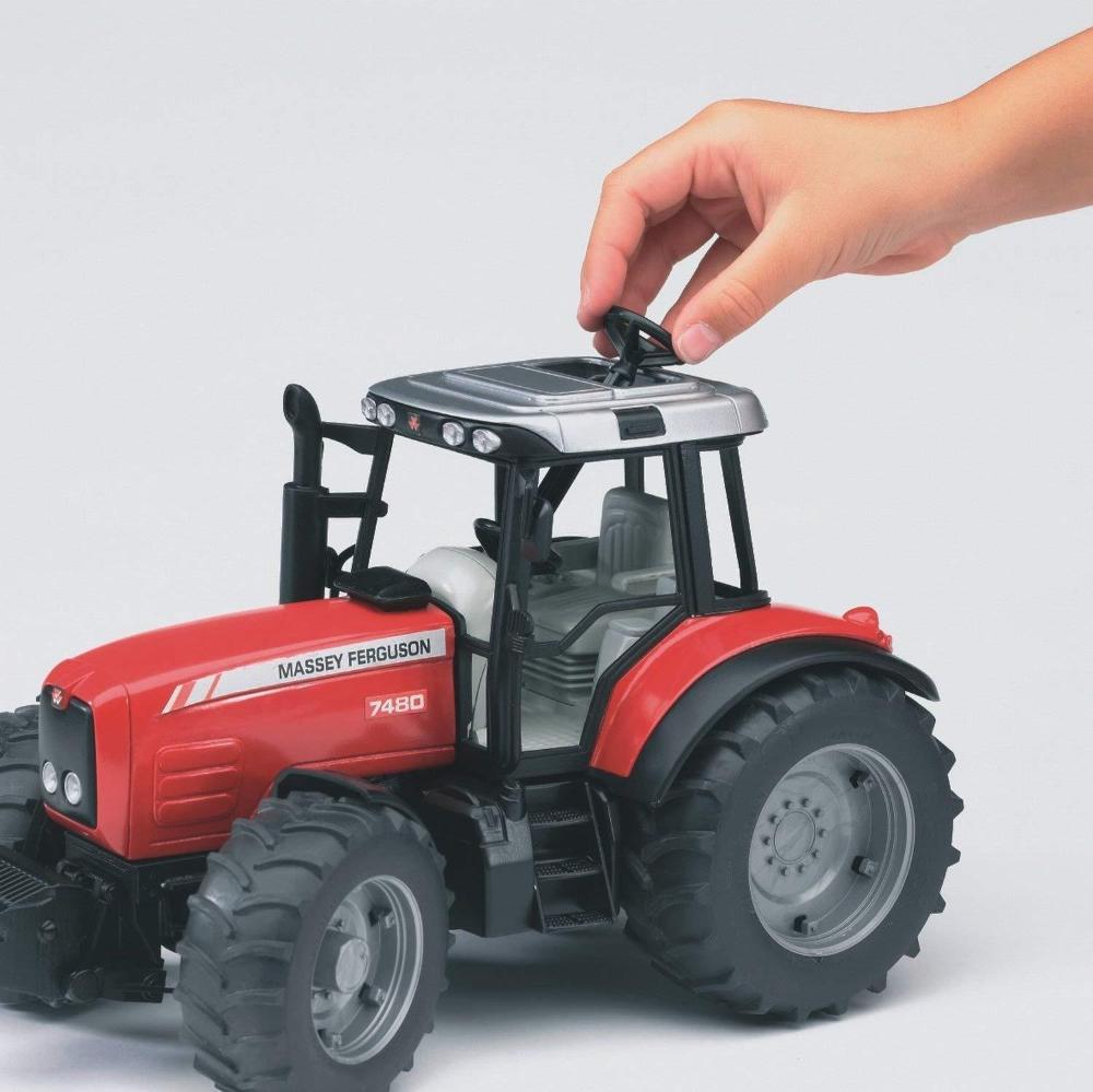 Bruder Massey Ferguson 7480 Toy Tractor & Tipping Trailer