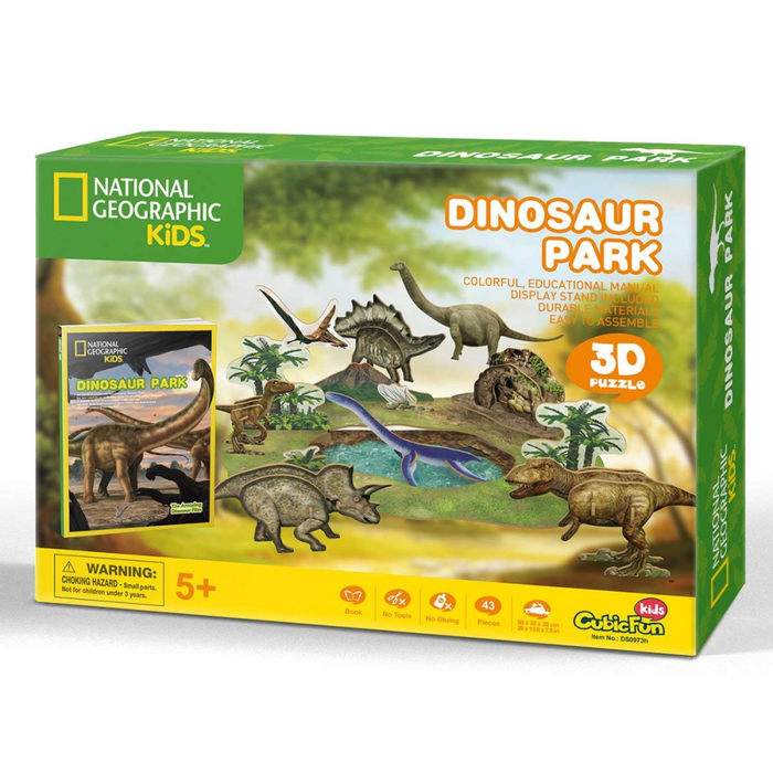 National Geographic Dino Park 3D Puzzle (43pc)