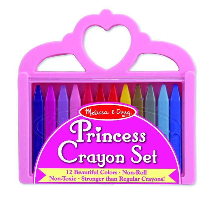 Melissa & Doug Princess Crayon Set 12 Colours