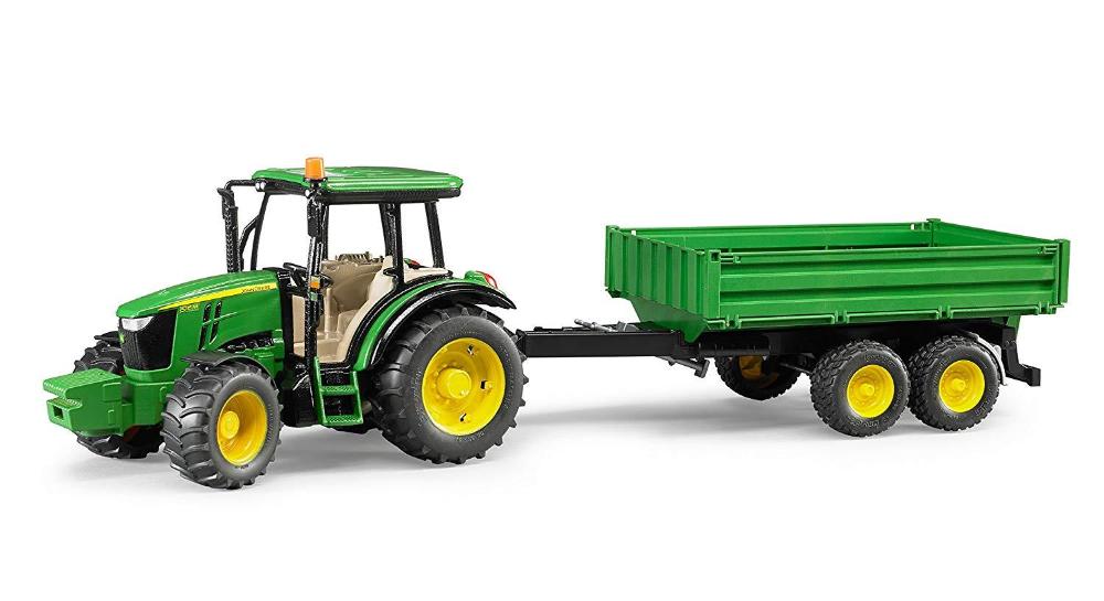 Bruder John Deere 5115M With Tipping Trailer