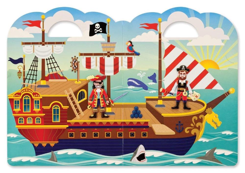 Melissa & Doug Puffy Sticker Activity Book: Pirates