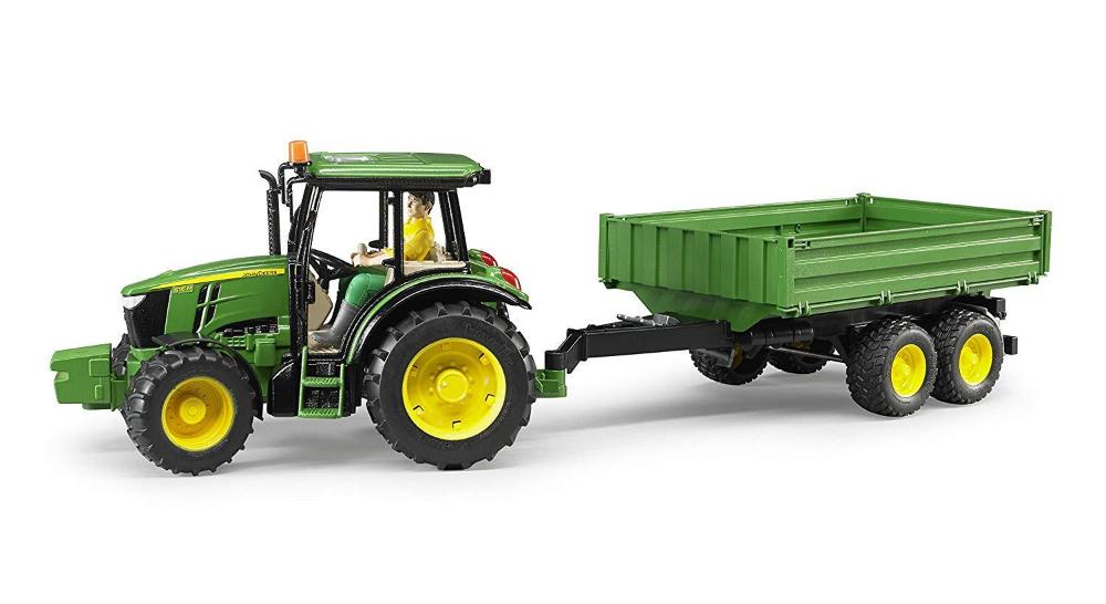 John deere tractor cheap and trailer toy