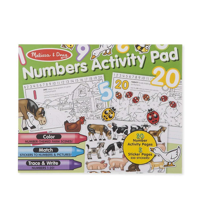 Melissa & Doug Numbers Colouring and Sticker Activity Pad