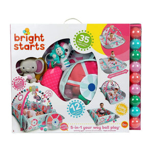 Bright Starts 5-in-1 Your Way Ball Play Pink Activity Gym