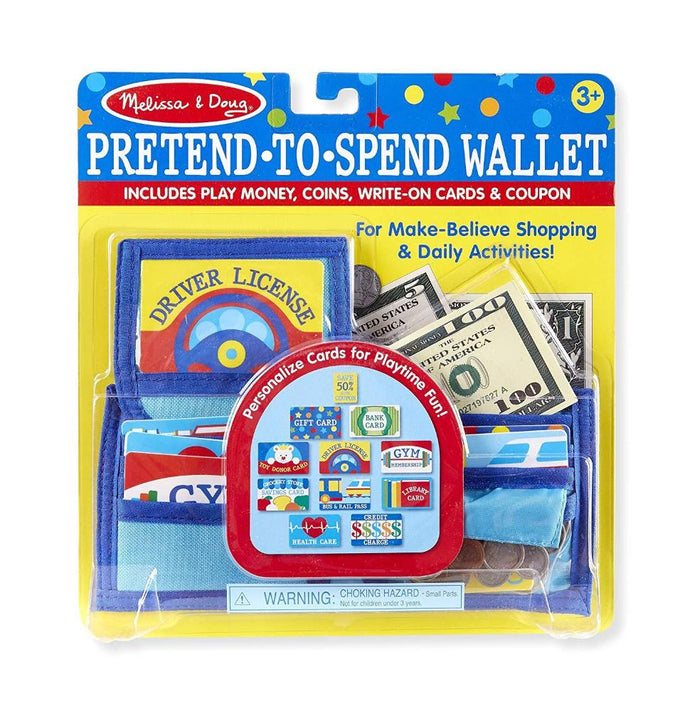Melissa & Doug Pretend-to-Spend Play Wallet