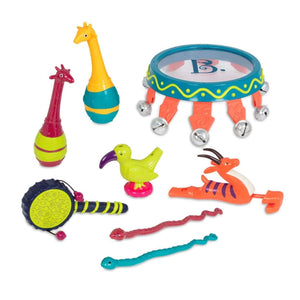 B. Toys B. Jungle Jam Musical Instrument Set