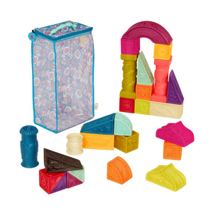 B. Toys Elemenosqueeze Educational Baby Blocks - 26 Blocks