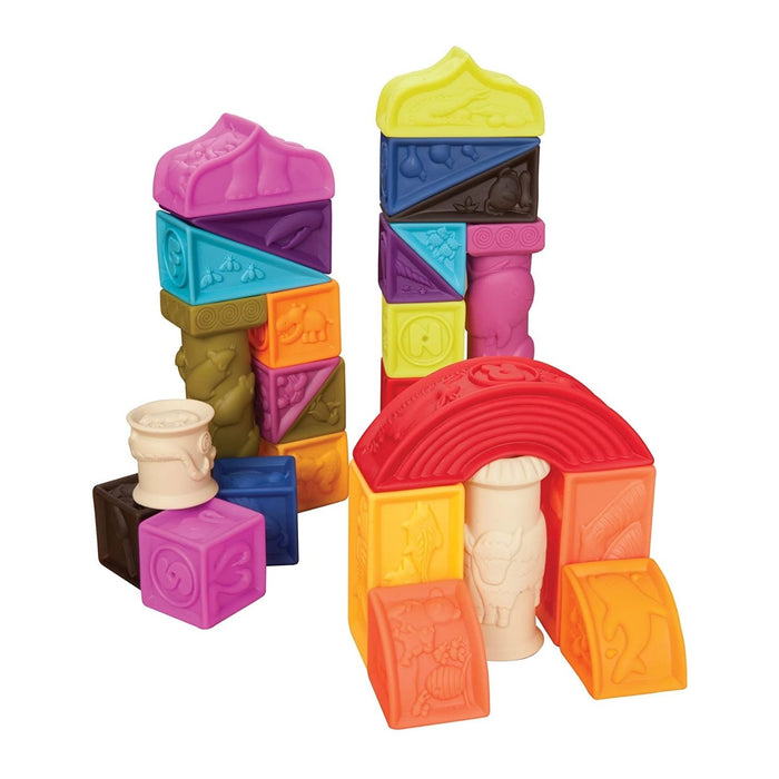 B. Toys Elemenosqueeze Soft Blocks Set 26 Piece