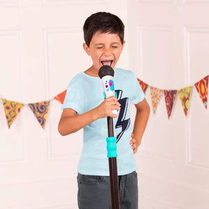 B. Toys Mic It Shine Microphone with Stand - White