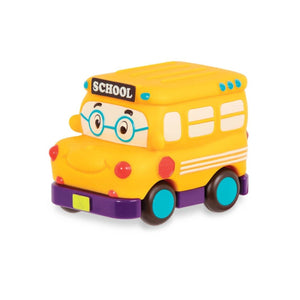 B. Toys Mini WHEEE-LS! Mini Pull-Back Vehicles Set, Bus & Cars