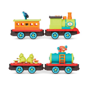 B. toys B. Musical train set The Critter Express