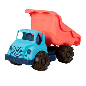 B. toys Colossal Cruiser & Sand Ahoy! - 20" Truck and Medium Bucket - Tomato