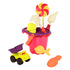 B. toys Colossal Cruiser & Sand Ahoy! - 20" Truck and Medium Bucket - Tomato