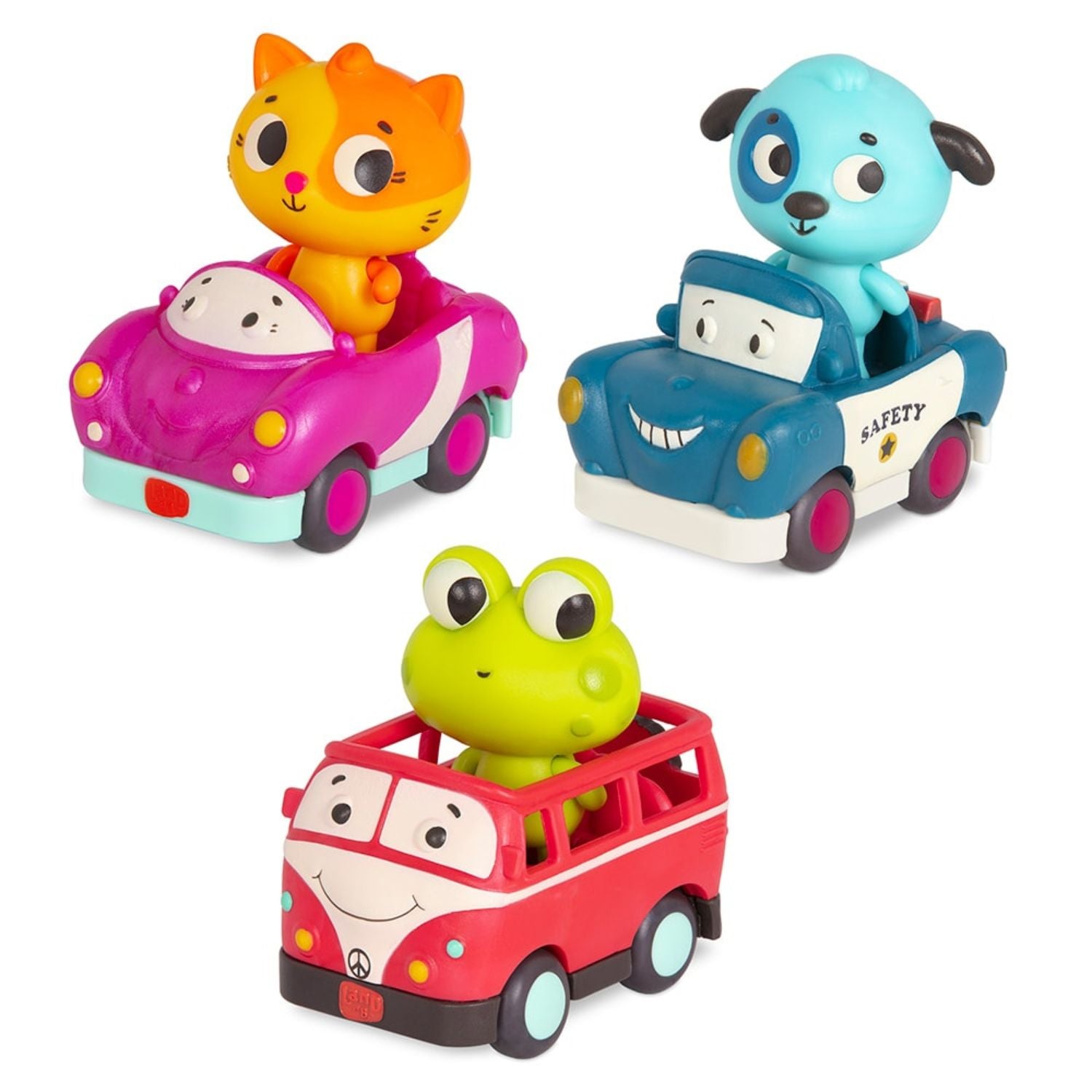 B. toys Light up cars - Cat, Dog & Frog