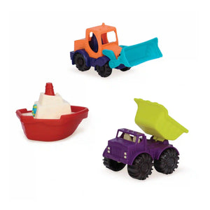 B. toys Loaders & Floaters - Mini Vehicles 3PCS Set