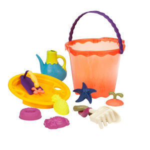B. toys Shore Thing B. Large Bucket Set (Papaya)